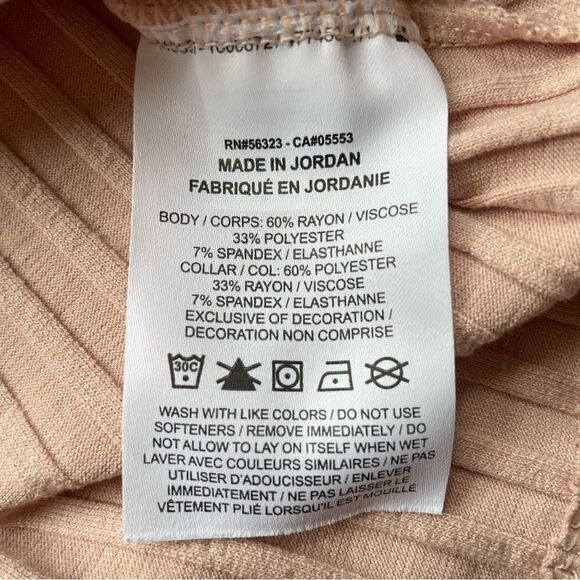 Nike Yoga Luxe Light Pink Ribbed Cover-Up - Size: Small - Picture 6 of 8